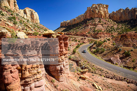 USA,Colorado Plateau, Utah, Grand Staircase-Escalante National Monument, Burr Trail,