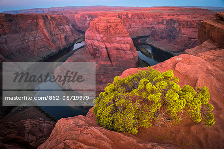 USA, Southwest, Arizona,Glen Canyon National Recreation Area, Colorado river at Horseshoe Bend