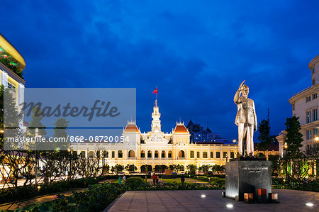 South East Asia, Vietnam, Ho Chi Mihn City (Saigon), Hotel de Ville city hall