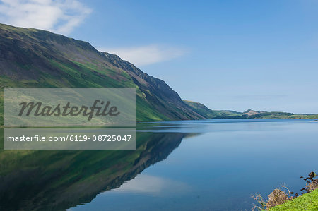 Wastwater and the Screes, early morning, Wasdale, Lake District National Park, Cumbria, England, United Kingdom, Europe