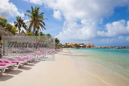 Mambo Beach, Willemstad, Curacao, West Indies, Lesser Antilles, former Netherlands Antilles, Caribbean, Central America