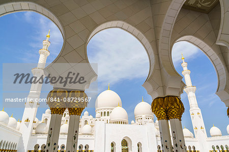 Sheikh Zayed Grand Mosque, Abu Dhabi, United Arab Emirates, Middle East