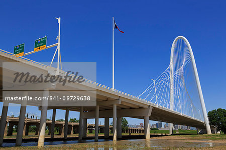 The Margaret Hunt Hill Bridge, Dallas, Texas, United States of America, North America
