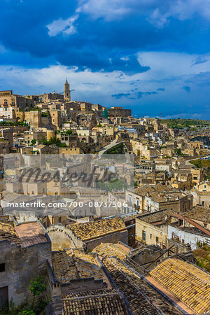 Overview of Matera, Basilicata, Italy