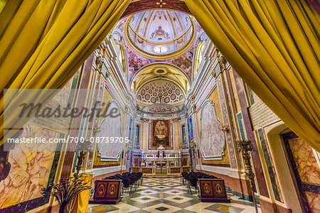 Interior of Basilica di San Martino, Martina Franca, Puglia, Italy