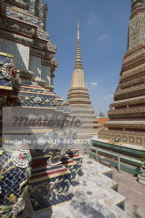 Wat Pho (Wat Phra Chetuphon), Bangkok, Thailand, Southeast Asia, Asia