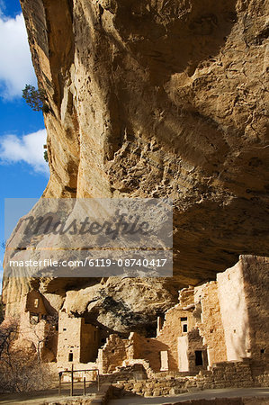 Spruce Tree House Ruins, Pueblo ruins in Mesa Verde containing some of the most elaborte Pueblo dwellings found today, Mesa Verde National Park, UNESCO World Heritage Site, Colorado, United States of America, North America