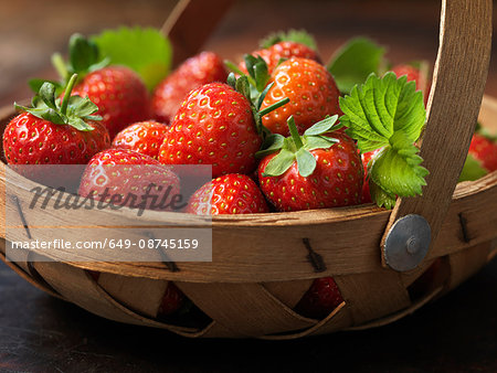 Fresh organic fruit, jubilee strawberries