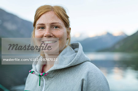 Portrait of smiling woman Portrait of smiling woman