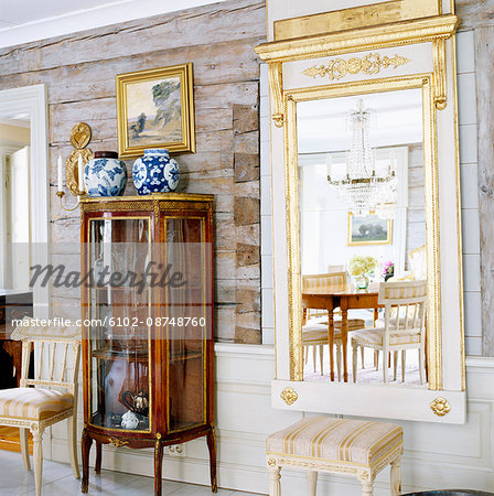 The interior of a country house, Sweden.