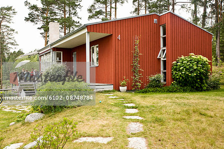 A red house, Sweden.