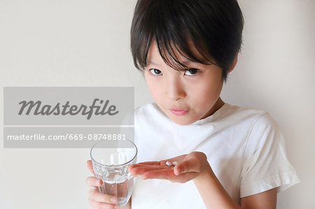 Taking a medicine Taking a medicine