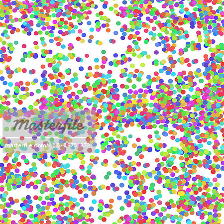 Colorful Confetti Isolated on White Background. Confetti Background