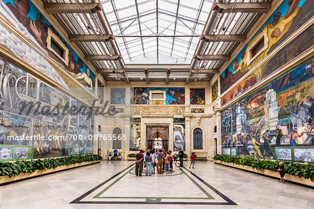 The Detroit Industry Murals, by Diego Rivera at the Detroit Institute of Arts, Detroit, Michigan, United States