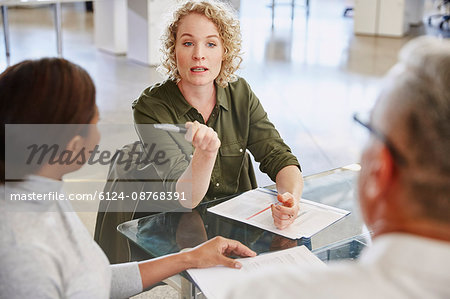 Businesswoman talking in meeting