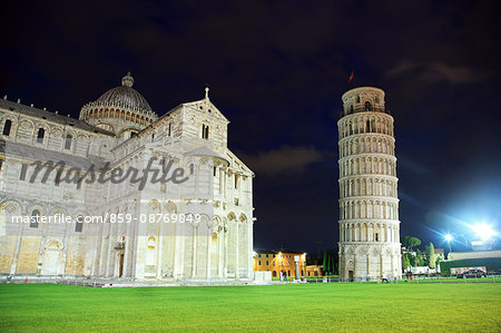 Italy, Toscany, Toscana, Pisa, Piazza del Duomo, The Leaning Tower of Pisa, UNESCO World Heritage