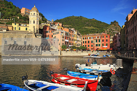 Italy, Liguria, Cinque Terre, Vernazza, UNESCO World Heritage