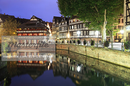 France, Alsace, Strasbourg, the Grande Ile, UNESCO World Heritage, La Petite France