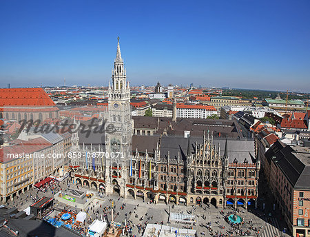 Germany, Bavaria, Munich, New Town Hall at Marienplatz