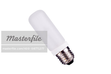 E27 Strobes lightbulb isolated on white background