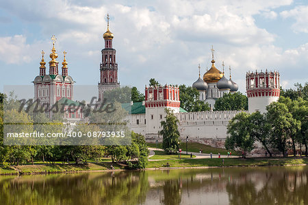 Novodevichy Convent, also known as Bogoroditse-Smolensky Monastery or the New Maidens' Monastery. Russian Orthodox Church. UNESCO World Heritage Site. Moscow, Russia.