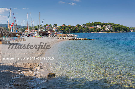Beach, Lumbarda, Korcula, Dubrovnik-Neretva County, Dalmatia, Croatia, Europe