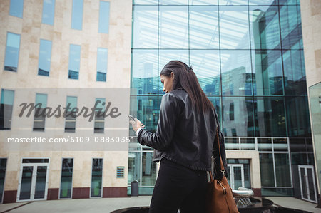 Woman using mobile phone