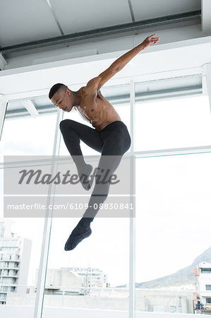 Ballerino practising ballet dance