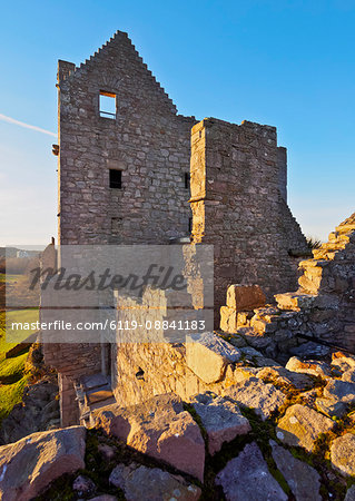 View of the Craigmillar Castle, Edinburgh, Lothian, Scotland, United Kingdom, Europe