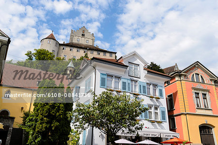 Germany, Baden-Wurttemberg, Medieval town of Meersburg on Lake Constance