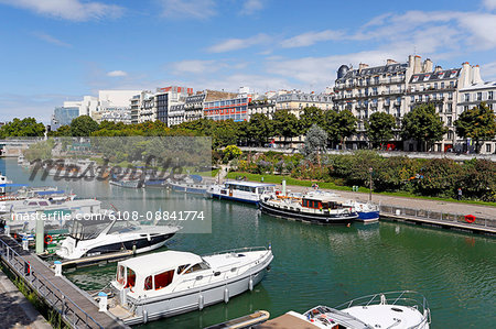 France, Paris, 4th district, Port de l'Arsenal.