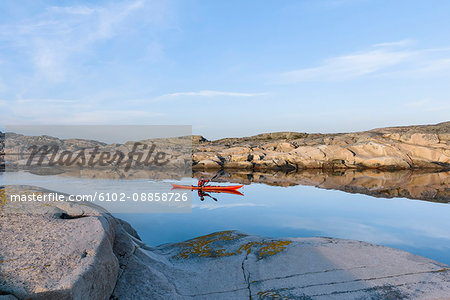 Kayaking on sea