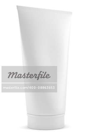 Tube Mock-Up For Cream Template. Isolated on white. 3D illustration
