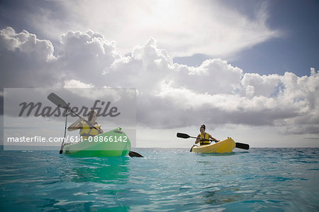 Two Women Kayaking