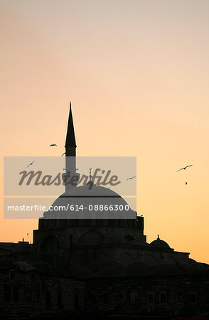 Rustem Pasha mosque at sunset