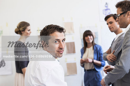 Business people talking in office