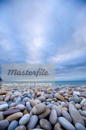 Close up of rocks on beach