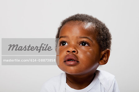 Boy looking up