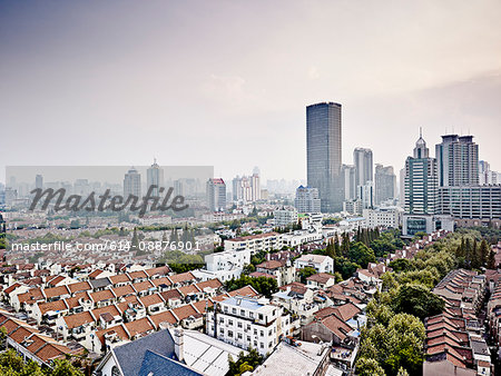 Town center of old Shanghai, terraced houses, Shanghai, China