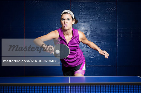 Table tennis player training