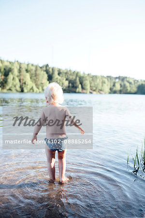 Girl at lake