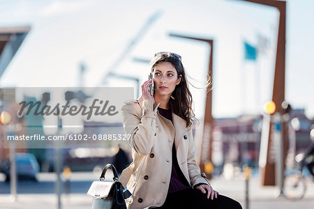 Young woman on the phone