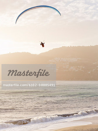 Person kite surfing