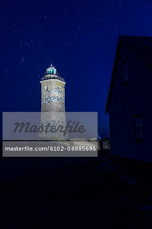 Lighthouse at night