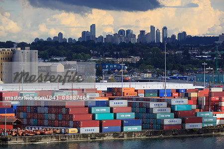 Container Port, Vancouver, British Columbia, Canada, North America