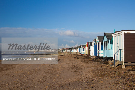 Thorpe Bay Beach, near Southend-on-Sea, Essex, England