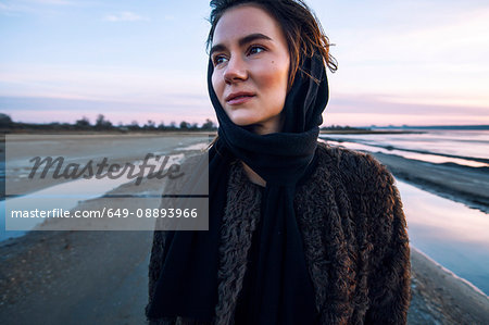 Woman on beach