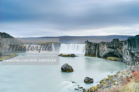 Waterfall Godafoss, Husavik, Iceland