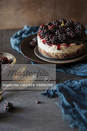 Blackberry cheesecake