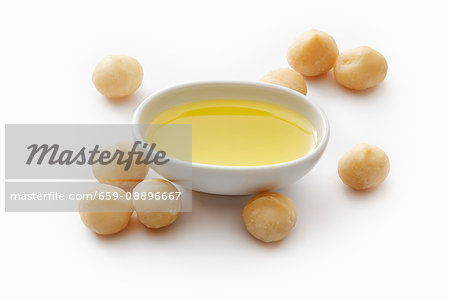 Macadamia oil and macadamia nuts